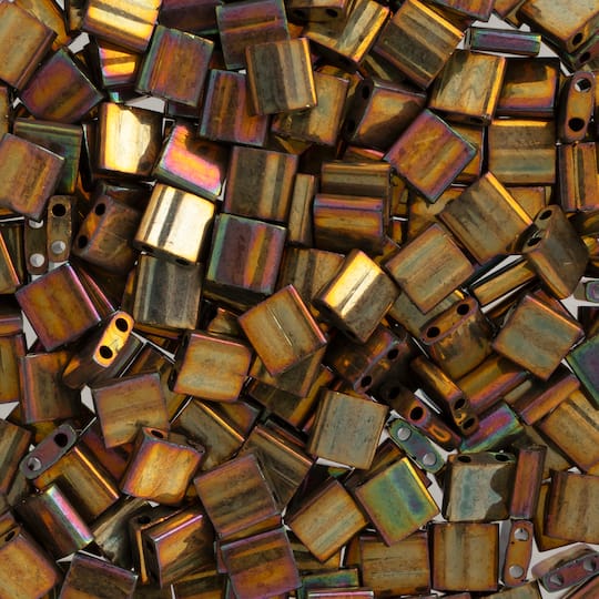 Miyuki® TILA® 5mm Opaque Metallic Matte Glass Beads Vial
